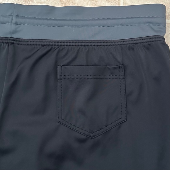 Title Nine Swim Shorts Lined Black Gray Drawstring Size Large - Picture 7 of 10